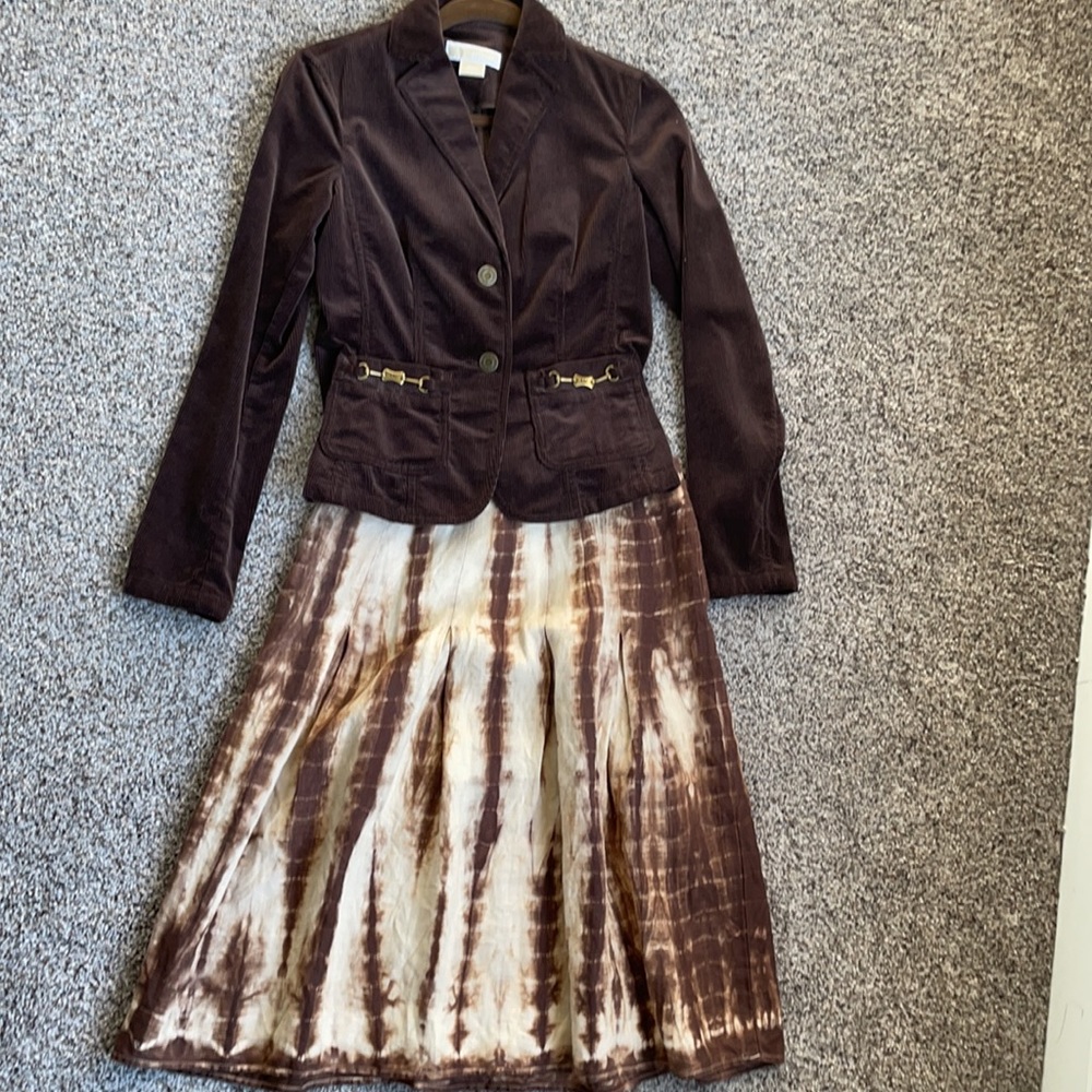 Michael Kors Ladies tie-dye pleated skirt